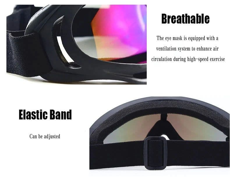 image-JSJM Motorcycle Off-Road Goggles | Windproof TPU Frame Protective Eyewear for Riding and Outdoor Sports