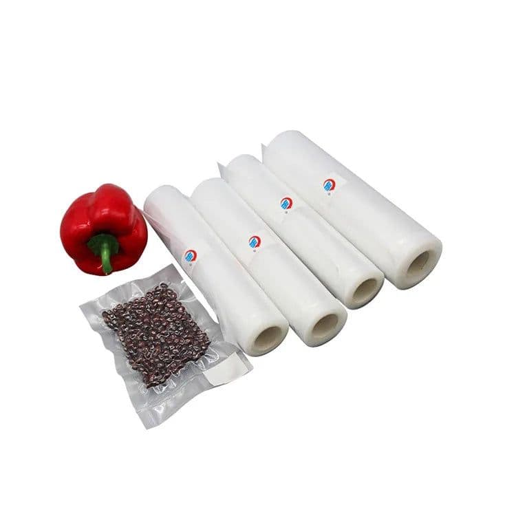 image-Food Grade Freezer Safe Seven Layer PA+PE Co-extruded Embossed Vacuum Sealer Food Packaging Bag Roll
