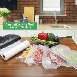 image-Food Grade Freezer Safe Seven Layer PA+PE Co-extruded Embossed Vacuum Sealer Food Packaging Bag Roll