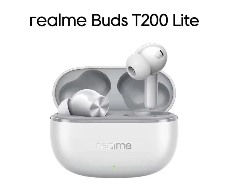 image-Realme Buds T200 Lite Tws Earphone Bluetooth 5.4 Dual Mic Ai Noise Cancellation 48 Hours Playback IpX4 Sport