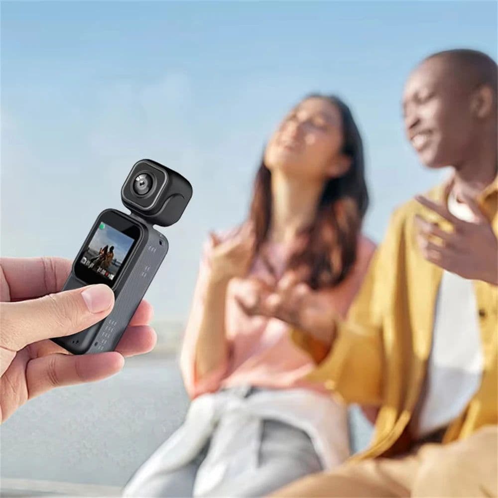 image-Mini HD 4K Body Camera Dual Lens, WiFi Connected Sports & Vlog Camera with Infrared Night Vision