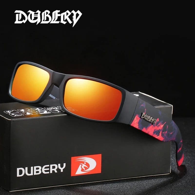 image-DUBERY D165 2021 New Gothic Sunglasses Hot Sale Sports Cycling UV Ray Proof Polarized Sunglasses