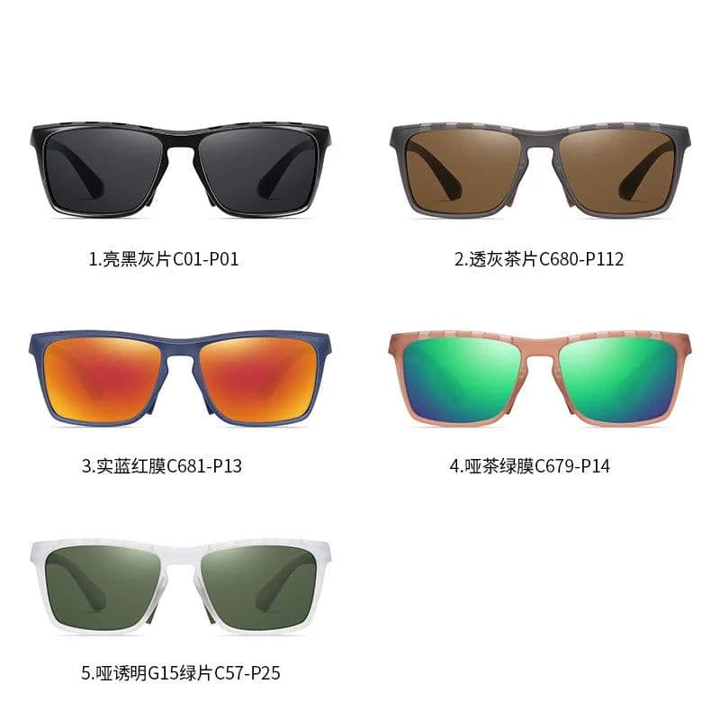 image-2023 New Men's Polarized Sun glasses TR90 Sport Dazzle Colour Sunglasses with perforations