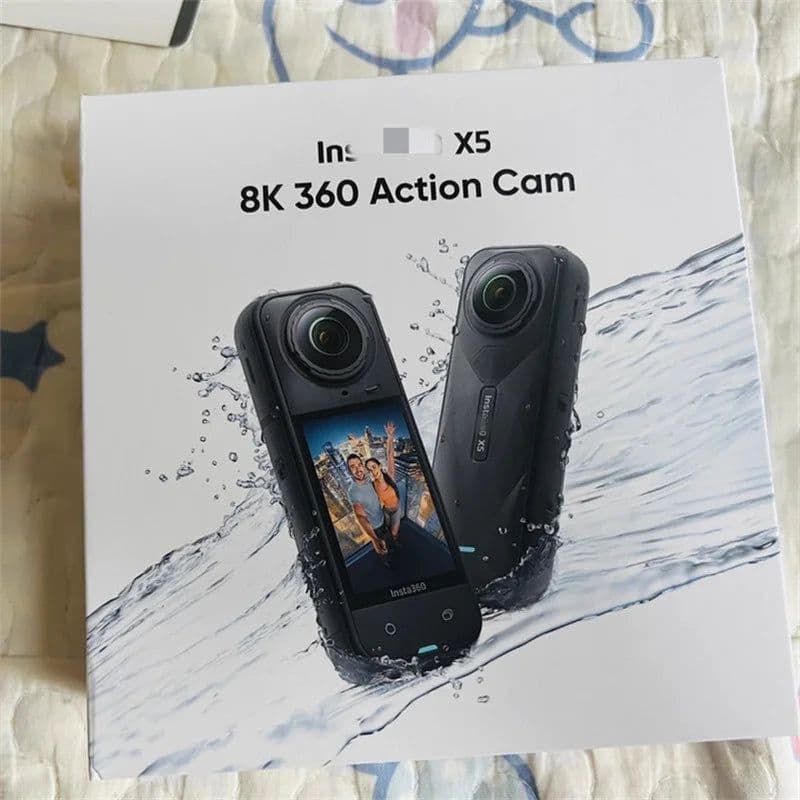 image-Waterproof 8K Anti Shake Panoramic Insta 360 X5 Action Camera 360 Photo Sports Travel Camera