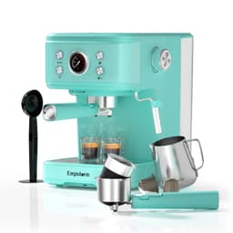 image-EU Local Delivery Commercial Semi-Automatic Electric Espresso Coffee Machine with 20Bar Pump Brew System Milk Frother for Hotel