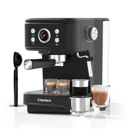 image-EU Local Delivery Commercial Semi-Automatic Electric Espresso Coffee Machine with 20Bar Pump Brew System Milk Frother for Hotel