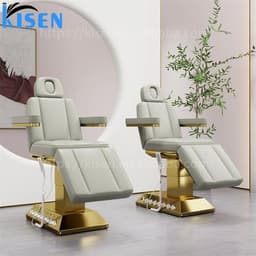 image-Kisen Modern New Green Medical Treatment Massage Table Cosmetic Spa Bed Electric 3 4 Motor Facial Beauty Salon Lash Bed for Sal