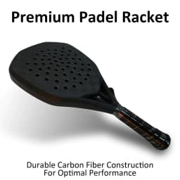 image-Premium Arronax 18K Carbon Padel Racket MLD Black EVA Core Professional Padel Racket with High Control and Power Performance