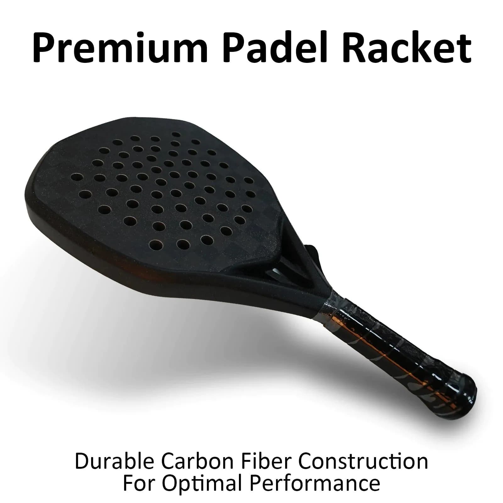 image-Premium Arronax 18K Carbon Padel Racket MLD Black EVA Core Professional Padel Racket with High Control and Power Performance