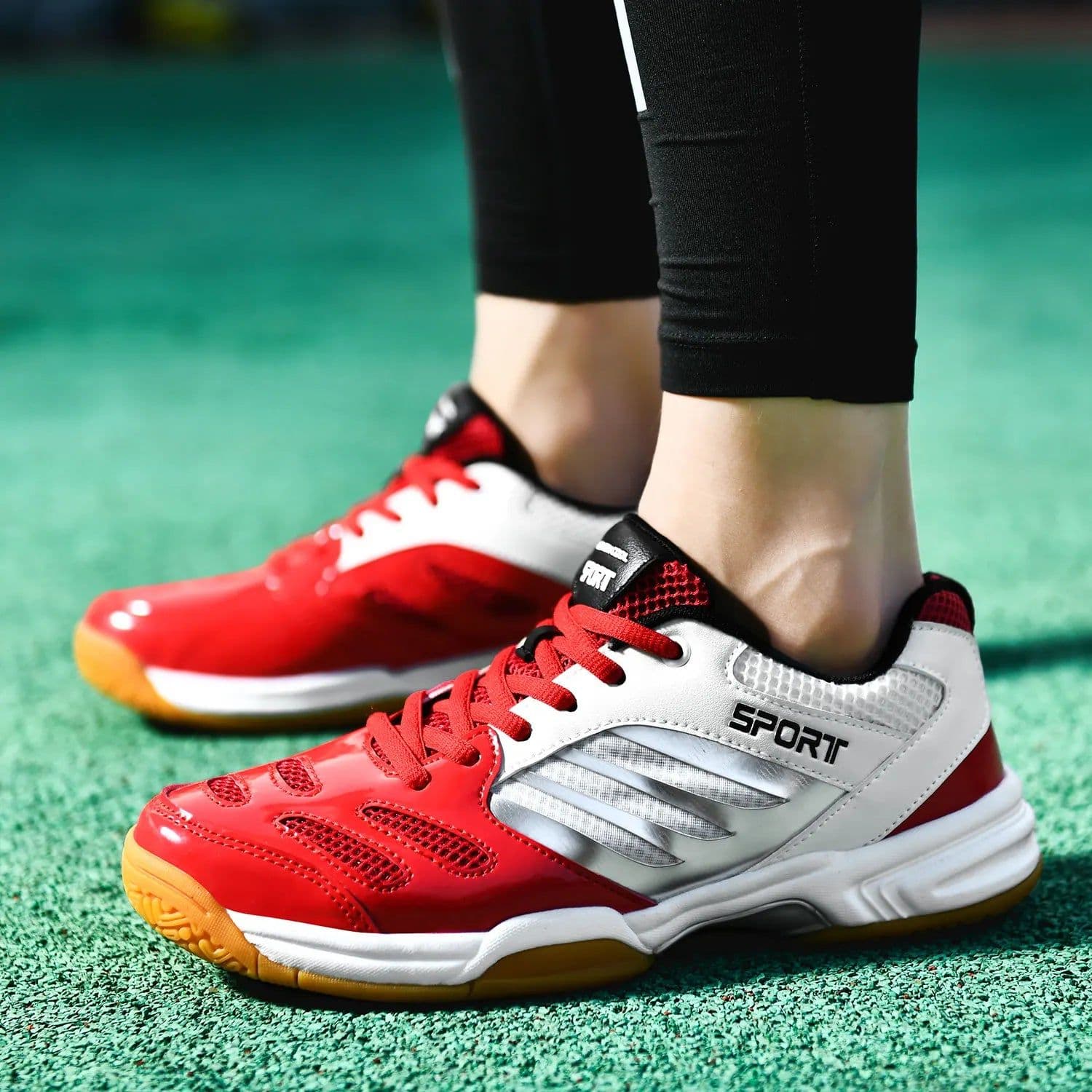 image-2026 NEW LEAO Professional Big Size Tennis Shoes Unisex Lightweight Indoor Sports Badminton Shoes
