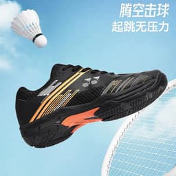 image-Men's Lightweight Summer Autumn Sports Padel Shoes Badminton Tennis Competition Sneakers Shock-Absorbing Features Mesh EVA