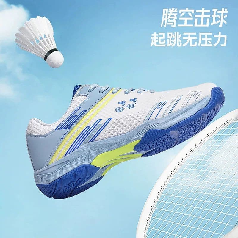 image-Men's Lightweight Summer Autumn Sports Padel Shoes Badminton Tennis Competition Sneakers Shock-Absorbing Features Mesh EVA