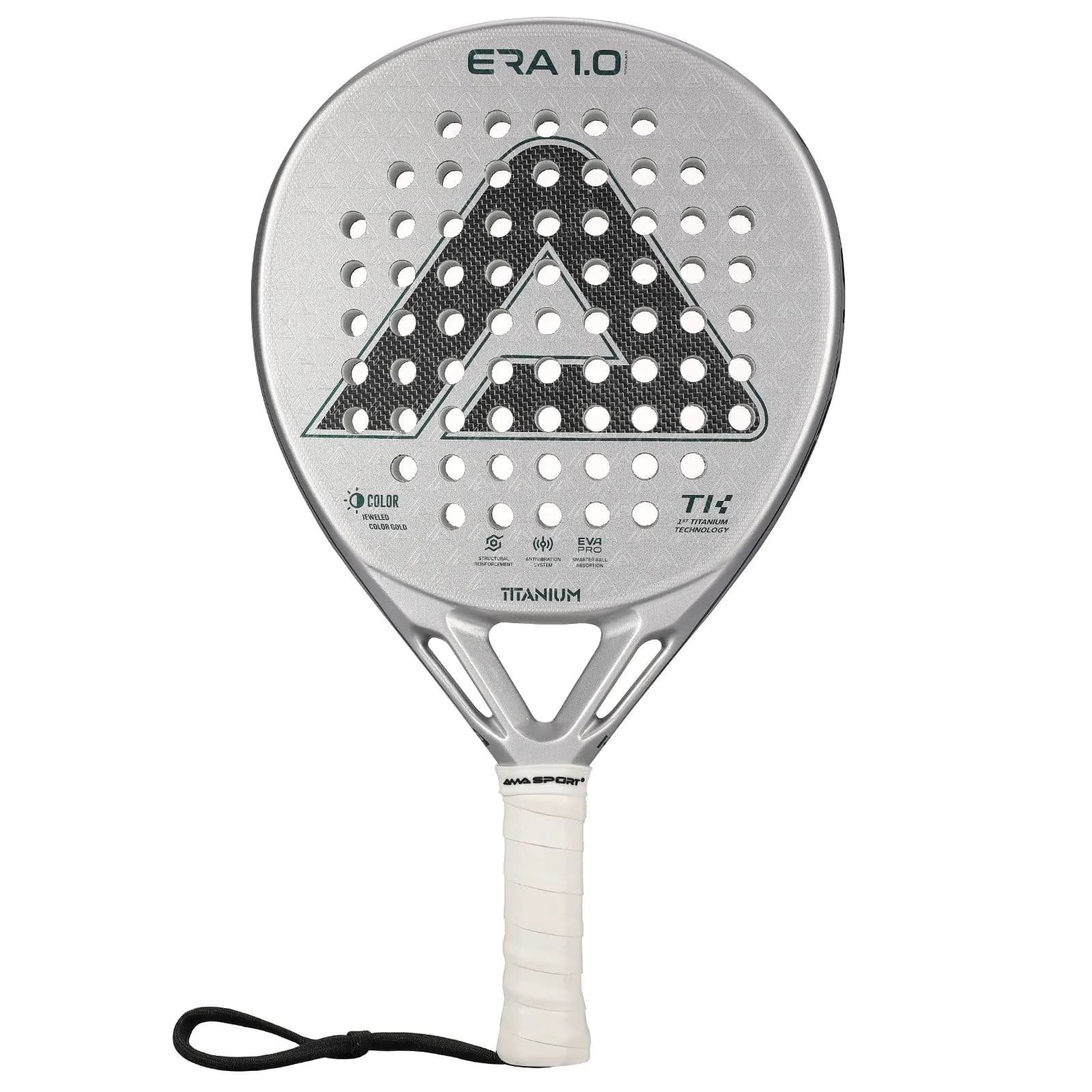 image-2026 AMA Sport Professional Manufacturer Customized New Tech High Quality Hybrid Shape Carbon Fiber Padel Tennis Racket
