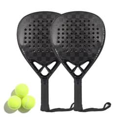 image-For PR670 12k Carbon Fiber Sports Padel Racket High Performance with Durable EVA Foam Core and Nylon Net