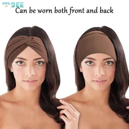 image-SeeMore Customizable Women Sports Entertainment 10 PCS Extra Wide Turban African Style Hair Wrap Head Bands