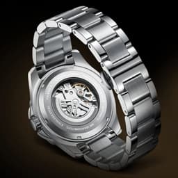 image-Mark Fairwhale Fashion Round Case New Design Stainless Steel Automatic Watches for Men