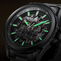 image-Mark Fairwhale Fashion Round Case New Design Stainless Steel Automatic Watches for Men