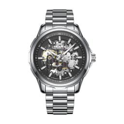 image-Mark Fairwhale Fashion Round Case New Design Stainless Steel Automatic Watches for Men