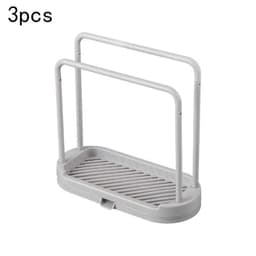 image-Kitchen Rag Drain Stand Kitchen Accessories Sink Drainage Shelf Sink Drain Storage Basket for Sponge Rag Wire Ball 1/2/3PCS