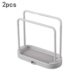 image-Kitchen Rag Drain Stand Kitchen Accessories Sink Drainage Shelf Sink Drain Storage Basket for Sponge Rag Wire Ball 1/2/3PCS
