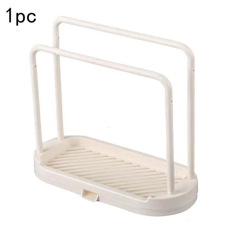 image-Kitchen Rag Drain Stand Kitchen Accessories Sink Drainage Shelf Sink Drain Storage Basket for Sponge Rag Wire Ball 1/2/3PCS