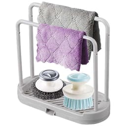 image-Kitchen Rag Drain Stand Kitchen Accessories Sink Drainage Shelf Sink Drain Storage Basket for Sponge Rag Wire Ball 1/2/3PCS