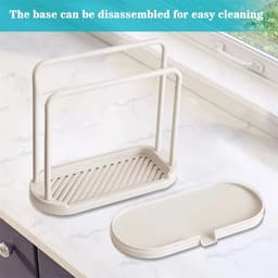 image-Kitchen Rag Drain Stand Kitchen Accessories Sink Drainage Shelf Sink Drain Storage Basket for Sponge Rag Wire Ball 1/2/3PCS