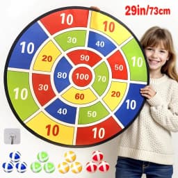 image-Montessori Throw Sport Slingshot Target Sticky Ball Dartboard Basketball Board Games Educational Children's Outdoor Game Toy