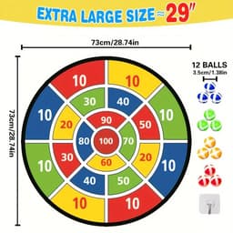 image-Montessori Throw Sport Slingshot Target Sticky Ball Dartboard Basketball Board Games Educational Children's Outdoor Game Toy