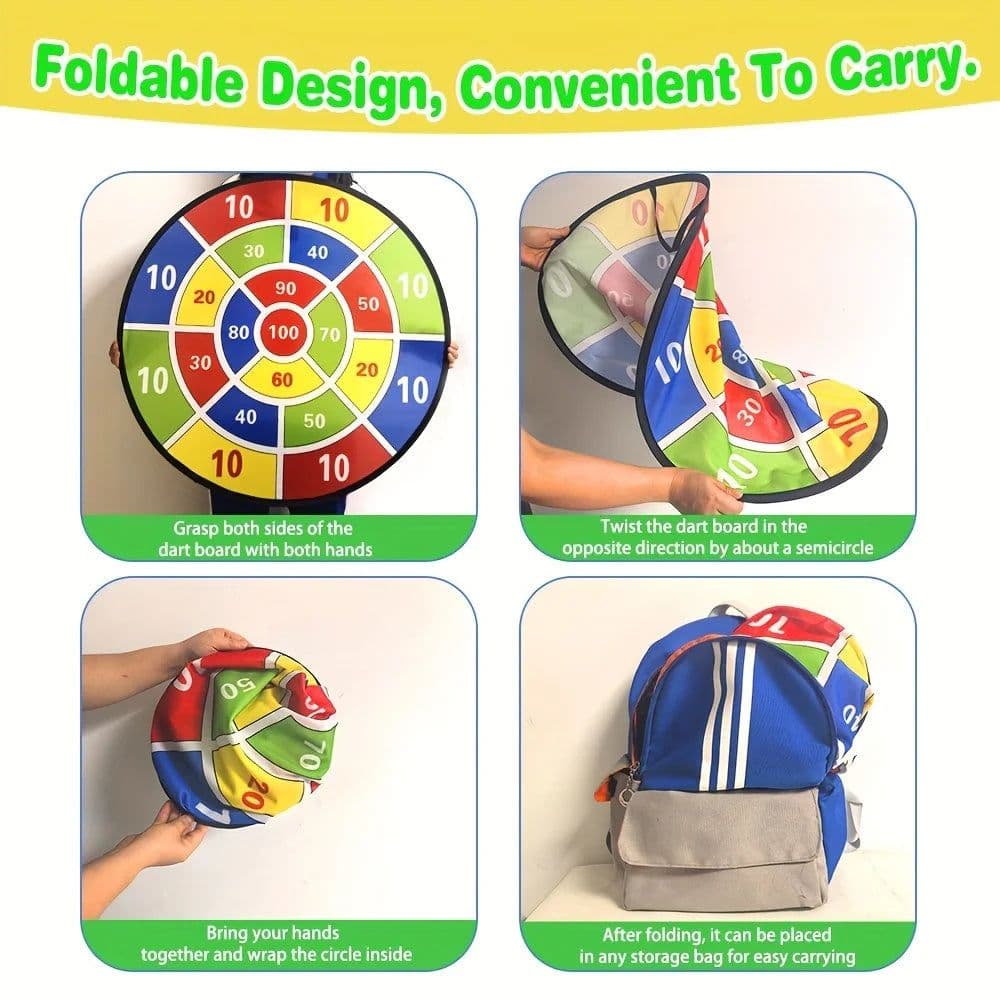 image-Montessori Throw Sport Slingshot Target Sticky Ball Dartboard Basketball Board Games Educational Children's Outdoor Game Toy