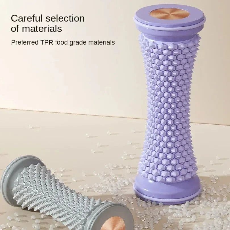 image-Foot Massager Massage Roller Yoga Massage Ball Plantar Fascia Roller Muscle Relaxation Care Plastic Manual Mini Foot Massager