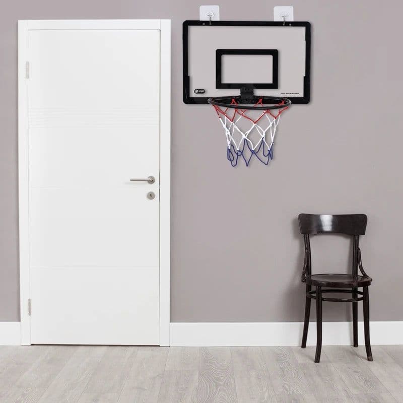 image-Mini Basketball Hoop for Kids Adults Indoor Small Basketball Hoop for Door Wall Mounted and Room Shooting Ball Sport Game Set