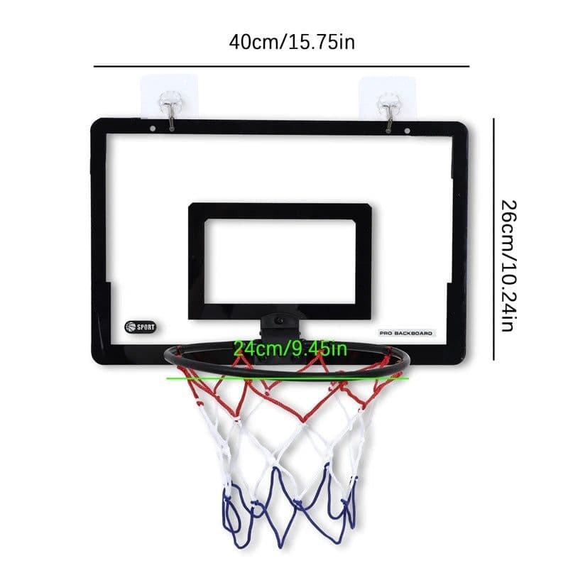 image-Mini Basketball Hoop for Kids Adults Indoor Small Basketball Hoop for Door Wall Mounted and Room Shooting Ball Sport Game Set