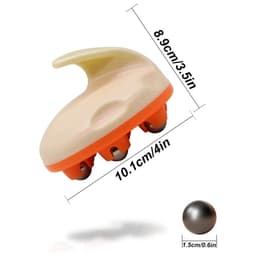 image-Hand Roller Massager for Cellulite Massage,Deep Tissue Massage Ball for Back,Neck,Foot,Shoulder,with 7 360-degree Metal Roller