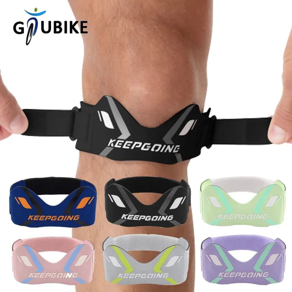 image-GTUBIKE 1PCS Patella Band Protection Kneecap Knee Tendon Support Strape Brace Adjustable Absorption Compression Pad Basketball