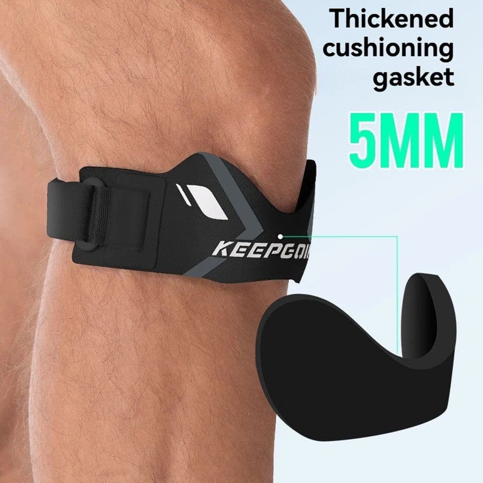 image-GTUBIKE 1PCS Patella Band Protection Kneecap Knee Tendon Support Strape Brace Adjustable Absorption Compression Pad Basketball