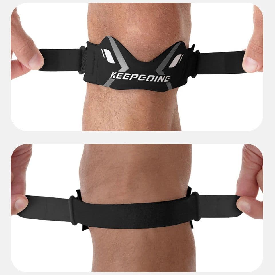 image-GTUBIKE 1PCS Patella Band Protection Kneecap Knee Tendon Support Strape Brace Adjustable Absorption Compression Pad Basketball