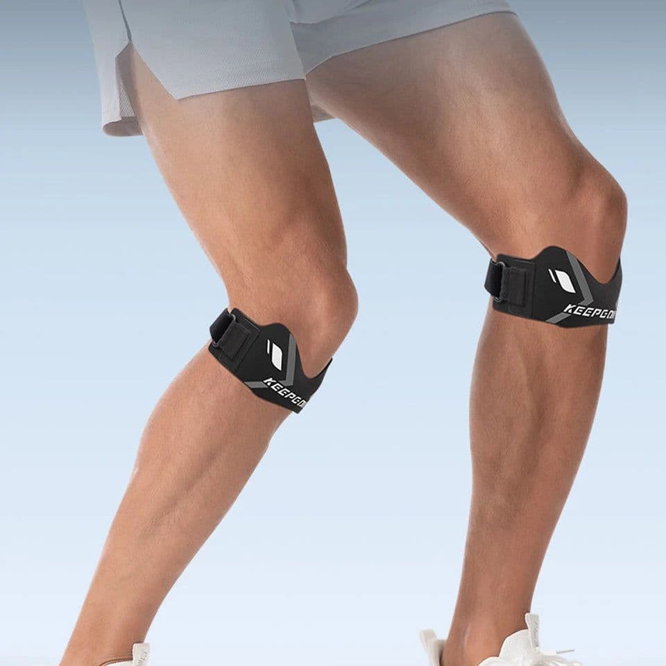 image-GTUBIKE 1PCS Patella Band Protection Kneecap Knee Tendon Support Strape Brace Adjustable Absorption Compression Pad Basketball