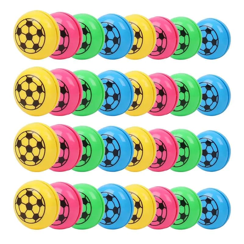 image-12/24pcs Mini Football Yoyo Balls Toy Kids Sports Theme Soccer Birthday Party Favors Goodie Pinata Filler Boy Girl School Gifts