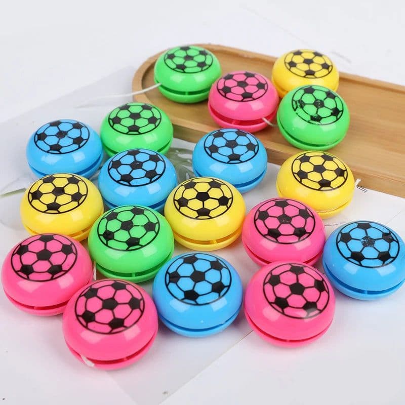 image-12/24pcs Mini Football Yoyo Balls Toy Kids Sports Theme Soccer Birthday Party Favors Goodie Pinata Filler Boy Girl School Gifts