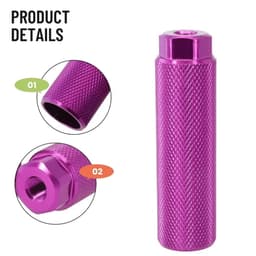 image-Bike Pegs Aluminum Alloy Anti Skid Lead Foot ForBMX Bike Fit 3 8 Inch Axles Bike Pegs Anti Skid Lead Foot Rest Pegs