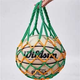 image-1/2pcs Portable Carry Net Bag Balls Volleyball Outdoor Durable Standard Nylon Thread Soccer Basketball Hoop Mesh Net