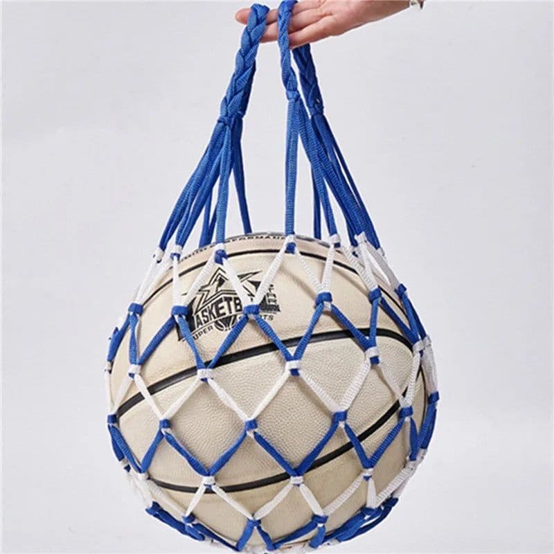 image-1/2pcs Portable Carry Net Bag Balls Volleyball Outdoor Durable Standard Nylon Thread Soccer Basketball Hoop Mesh Net