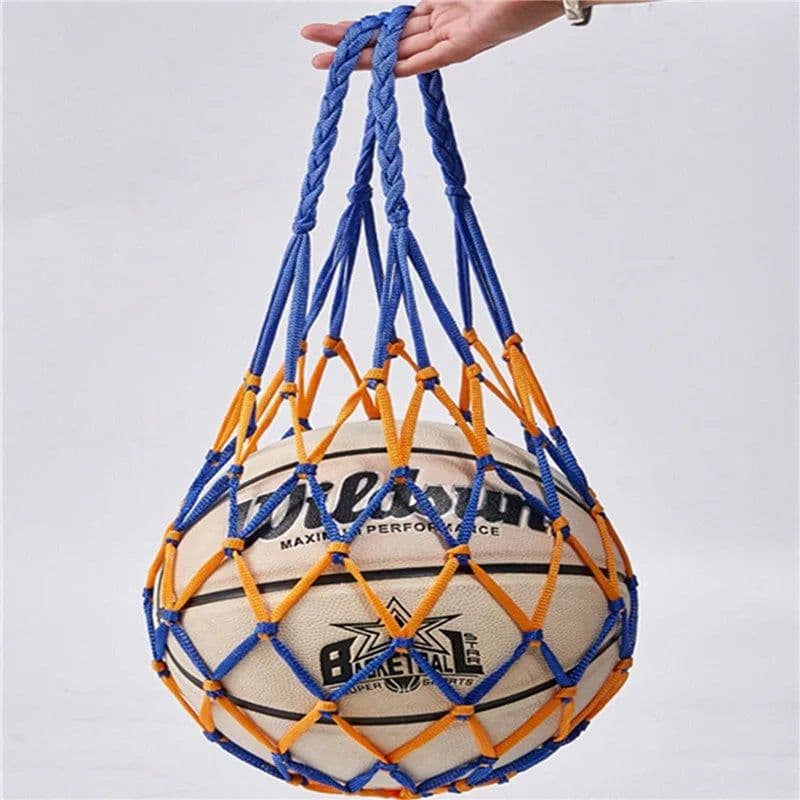 image-1/2pcs Portable Carry Net Bag Balls Volleyball Outdoor Durable Standard Nylon Thread Soccer Basketball Hoop Mesh Net