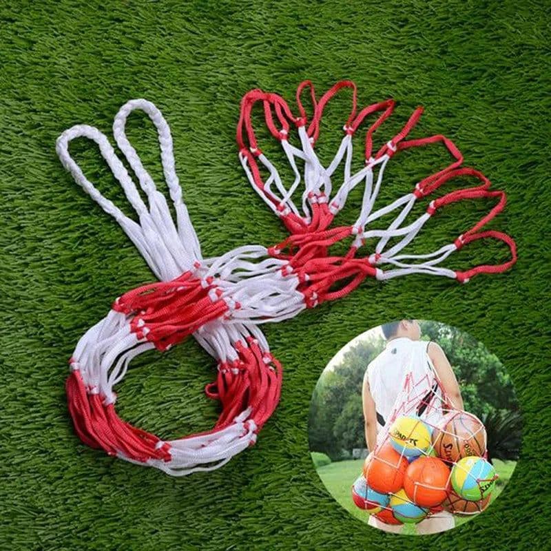 image-1/2pcs Portable Carry Net Bag Balls Volleyball Outdoor Durable Standard Nylon Thread Soccer Basketball Hoop Mesh Net