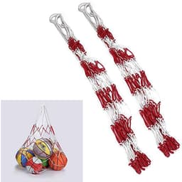 image-1/2pcs Portable Carry Net Bag Balls Volleyball Outdoor Durable Standard Nylon Thread Soccer Basketball Hoop Mesh Net