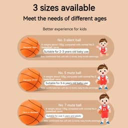 image-Foam Basketball Kids Silent Basketball Bouncing Mute Silent Ball Bounce Squeezable Mute Bouncing Basketball