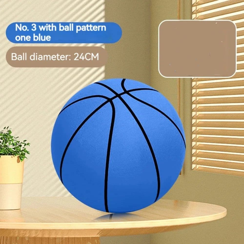 image-Foam Basketball Kids Silent Basketball Bouncing Mute Silent Ball Bounce Squeezable Mute Bouncing Basketball