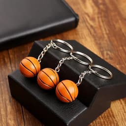 image-Basketball Keychain Ornaments Business Football Gifts Volleyball Football Beach Ball Key Chain Chains Rings Sport K6072