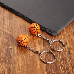 image-Basketball Keychain Ornaments Business Football Gifts Volleyball Football Beach Ball Key Chain Chains Rings Sport K6072